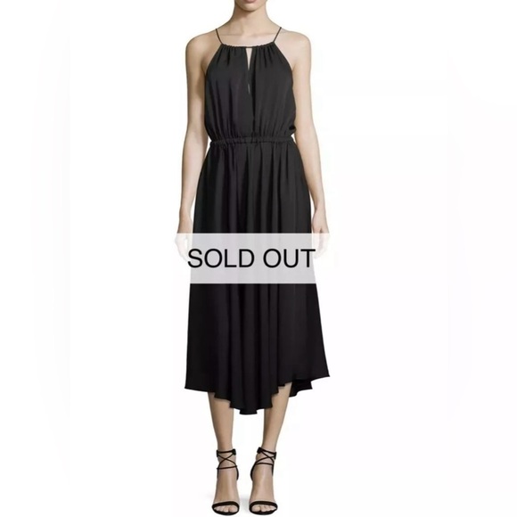NWT Milly Casey Draped Stretch Silk Halter Dress Size 6 - Picture 1 of 11